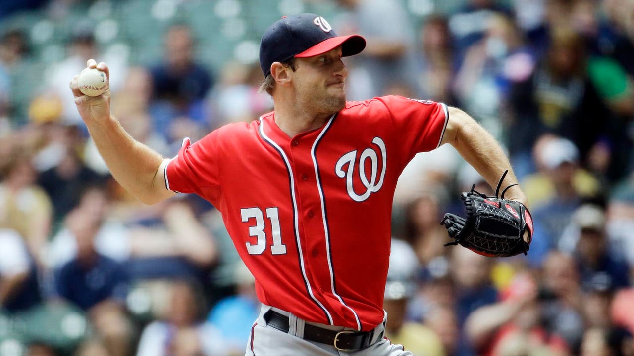 Brewers manage just one hit in loss to Nationals, Scherzer